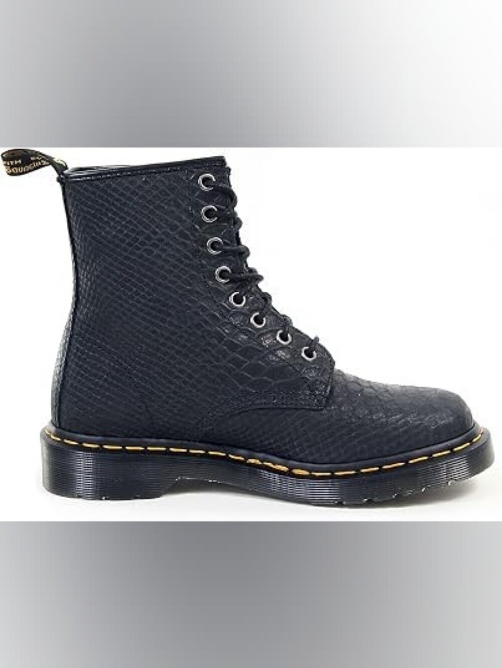 Dr. Martens 1460 Black Python 8-eye boots